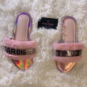 “Barbie Tingz” Pink Flashy Sandals